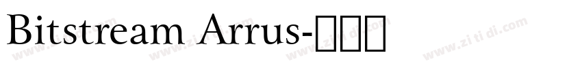 Bitstream Arrus字体转换